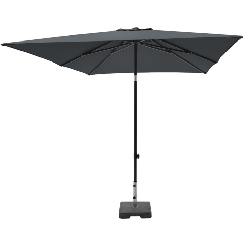 Stokparasol moraira push-up 230x230cm polyester taupe grade 6 zonwering - Madison