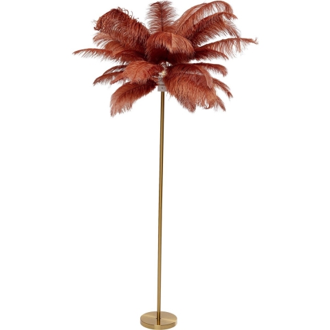 Kare Vloerlamp Feather Palm Rusty Red 165cm