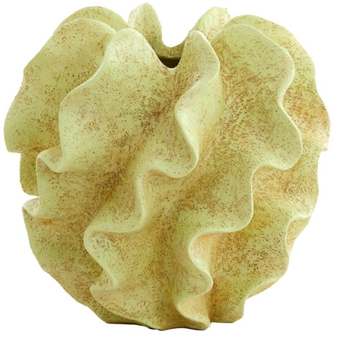 Light & Living Vaas Sharuna - Crème groen - 26.5x26.5x25cm