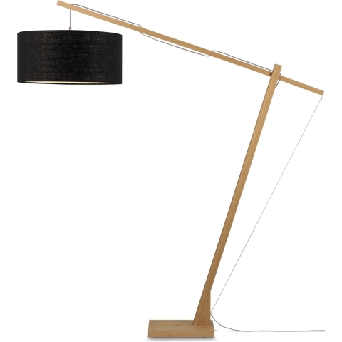 GOOD&MOJO Vloerlamp Montblanc - Bamboe|Zwart - 175x60x207cm