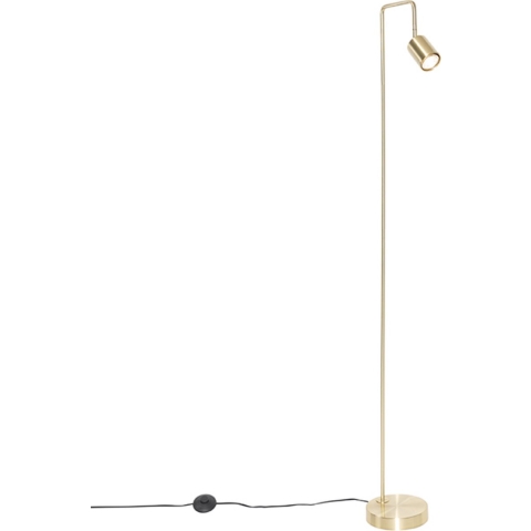 QAZQA Moderne vloerlamp messing verstelbaar - Java
