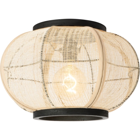 QAZQA Oosterse plafondlamp bruin - Rob