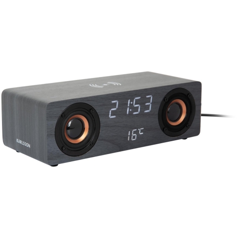 Karlsson - Alarm Clock Classic BT Speaker Radio w. Phone Charger