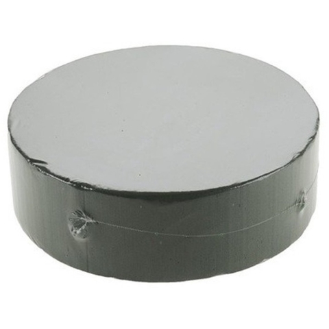 10x Rond groen steekschuim/oase blok nat 22 x 7 cm -