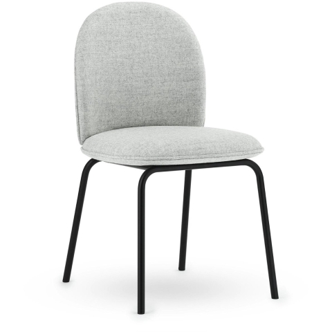 Normann Copenhagen Ace Stoel Zwart Gepoedercoat Onderstel Synergy