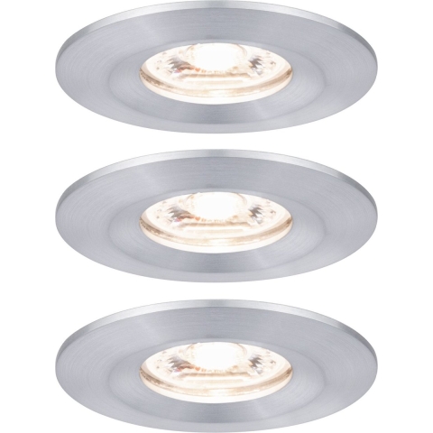 Paulmann 94305 EBL Nova mini Coin LED-inbouwlamp Set van 3 stuks LED 4 W Aluminium
