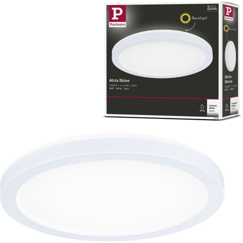 Paulmann Atria Shine LED-lamp voor vochtige ruimte LED 11.2 W Neutraalwit Wit