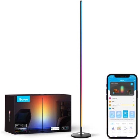 Govee Smart Corner Floor Lamp H6076312 Staande LED-lamp 24 W LED Zwart