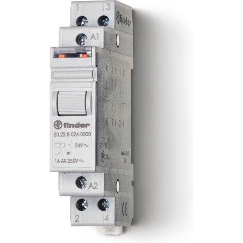 Finder 20.22.8.012.4000 Stroomstootschakelaar DIN-rail 2x NO 12 V/AC 16 A 4000 VA 1 stuk(s)