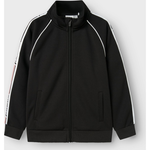 Name It Sweatcardigan - NkmHakka - Black - Name It - 9-10 jaar (134-140) - Cardigan