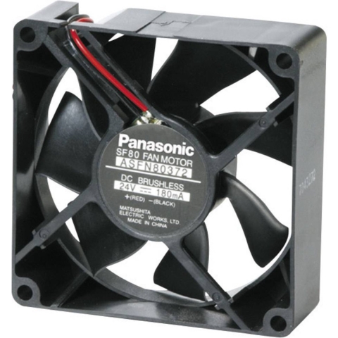 Panasonic ASFN84371 Axiaalventilator 12 V/DC 40.8 m³/h (l x b x h) 80 x 80 x 25 mm