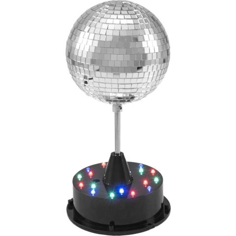 Eurolite 42109267 LED Spiegelbolset met standvoet, met LED-verlichting 13 cm
