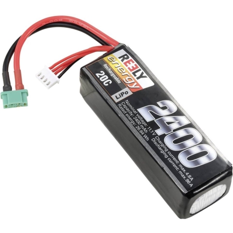 Reely LiPo accupack 11.1 V 2400 mAh Aantal cellen: 3 20 C Softcase MPX