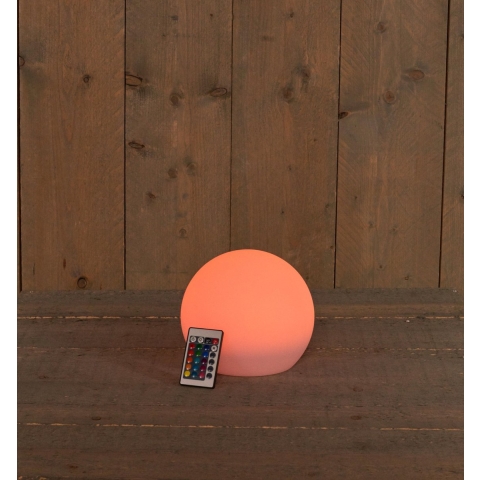 Solar bal 20 cm rgb led met afstandsbediening - Annas collection