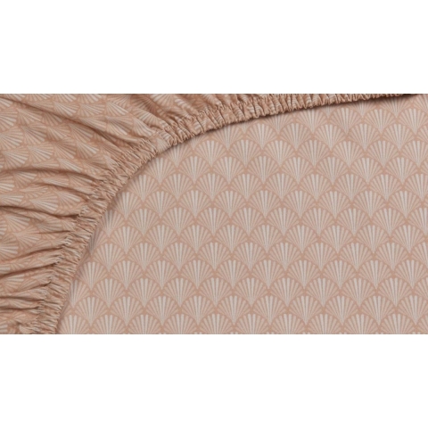 Pip Studio Percale katoen - Hoeslaken - 160x200 - Koraalrood