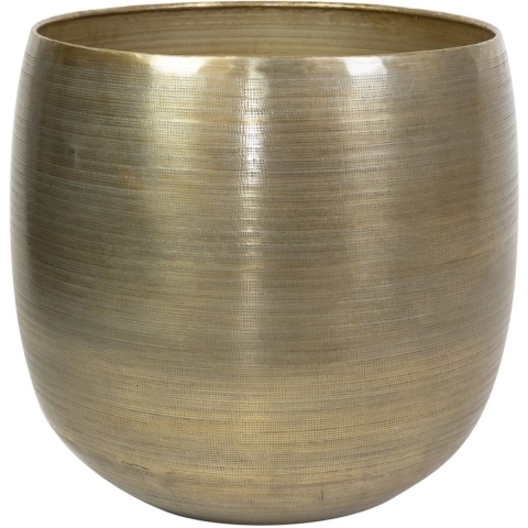 Ter Steege Bloempot Aluminium Goud D 42 cm H 41 cm