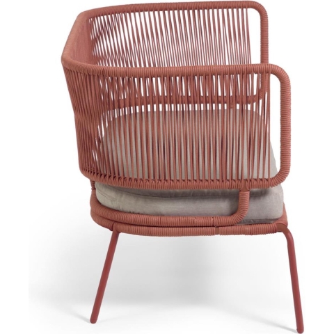Kave Home - 2-zitsbank Nadin in terracotta touw en van gegalvaniseerd