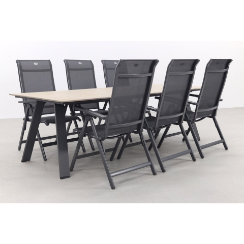 Hartman Milaan verstelbaar|Nevada 240x100 cm. tuinset