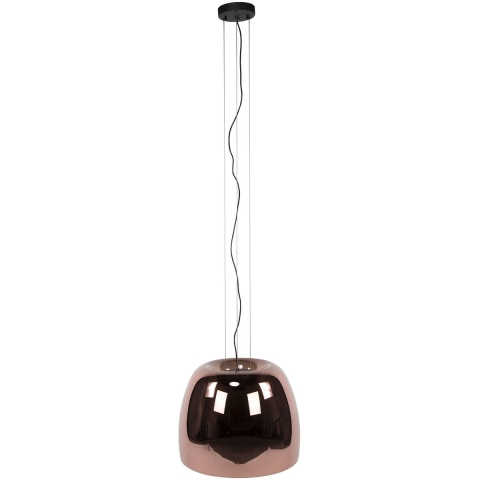 Giga Meubel - Hanglamp Koper Glas - 48x48x150cm - Drift