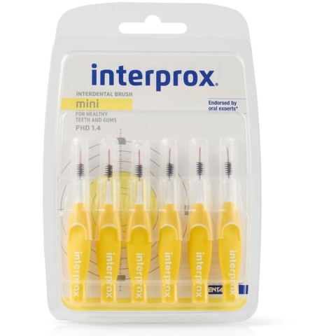 6x Interprox Ragers Mini Geel PHD 1.4 6 stuks