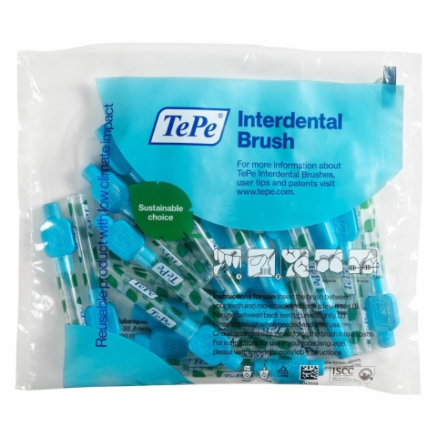 3x TePe Interdentale Ragers Original 0,6 mm Blauw 20 stuks