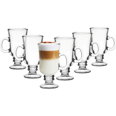 Glasmark Irish Coffee/koffie glazen Paris - transparant glas - 12x stuks - 200 ml -