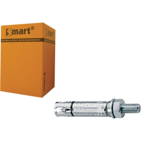 pgb-Europe SMART | Keilbout SMART+ankerstang M10x30x100 Zn | 25 st SM000K0011001003