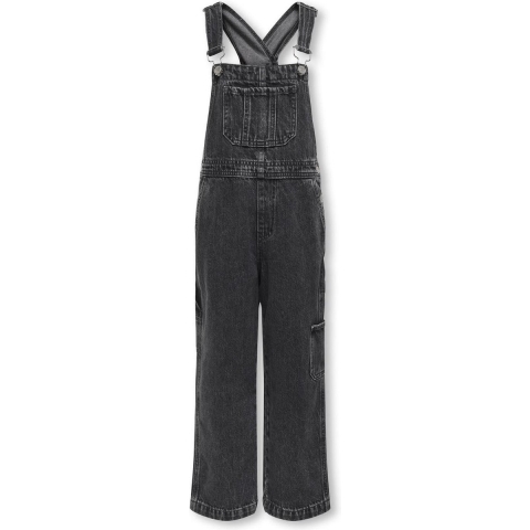 Kids Only Tuinbroek - KogDaffy - Gewassen Black - Kids Only - 8 jaar (128) - Tuinbroek