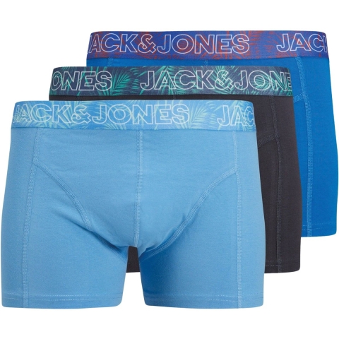 Jack & Jones Boxershorts - 3-pack - JacPeter - Azuurblauw Blue/I - Jack & Jones - 14 jaar (164) - Ondergoed