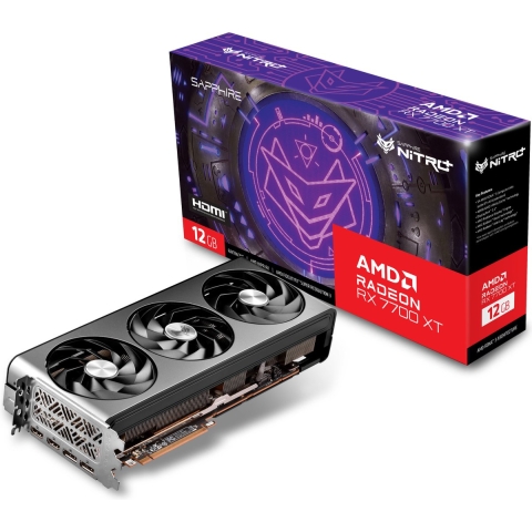 Sapphire AMD Radeon RX 7700 XT Videokaart NITRO+ 12 GB GDDR6-SDRAM PCIe x16 HDMI, DisplayPort Vulkan, AMD FreeSync