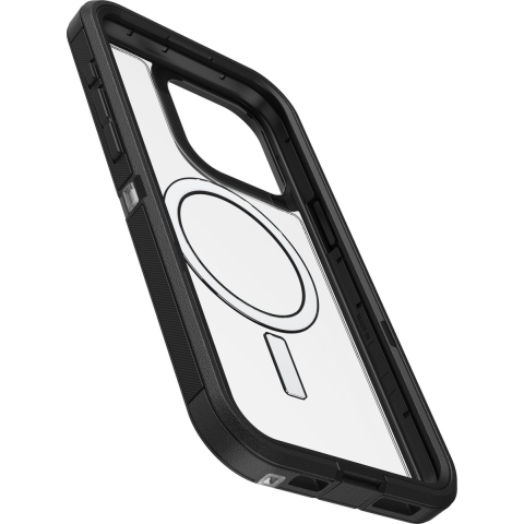 Otterbox Defender XT Backcover Apple iPhone 15 Pro Max Transparant, Zwart MagSafe compatible