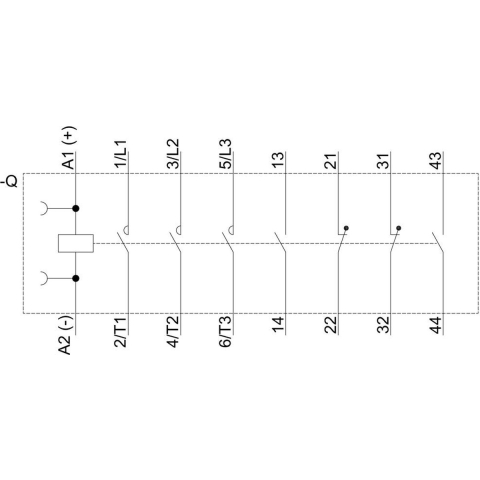 Siemens 3RT2025-1BB44 Contactor 3x NO 690 V/AC 1 stuk(s)