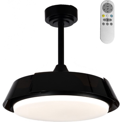 CristalRecord Plafondventilator Batan WIFI Ø 107 cm zwart