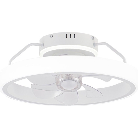 CristalRecord Plafondventilator Dinirot Ø 50 cm wit
