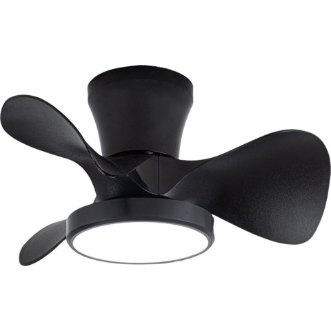 CristalRecord Plafondventilator Moll Mini Ø 56 cm zwart