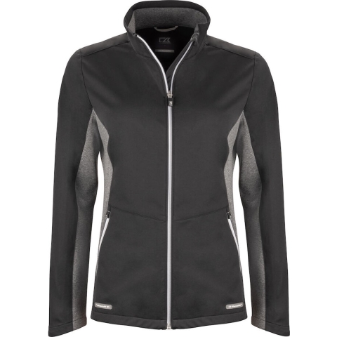 Cutter & Buck 351459 Navigate Softshell Jacket Ladies - Zwart - XS