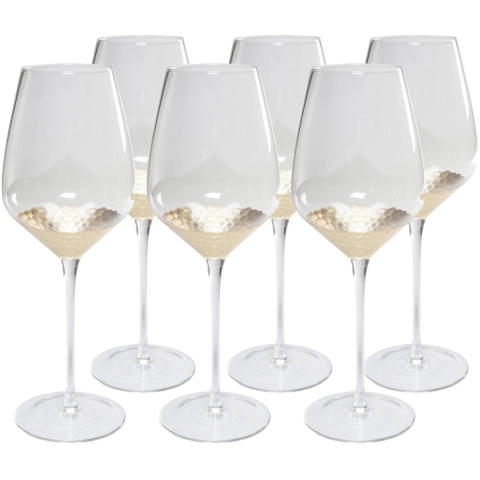 Kare Rode Wijnglas Gobi