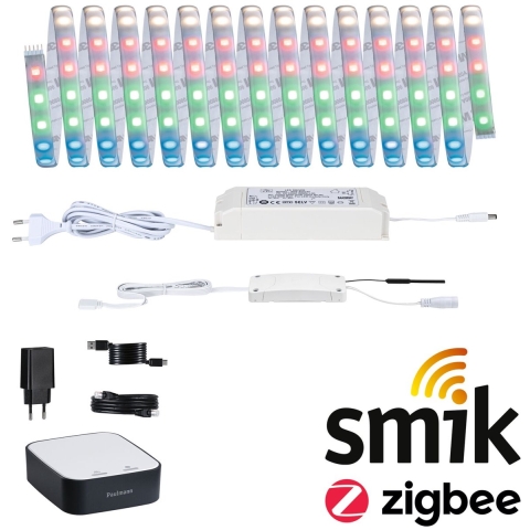 5179 smik Gateway + MaxLED500 RGBW Paulmann Home Pakket Smart Home System 40 W RGBW Zilver