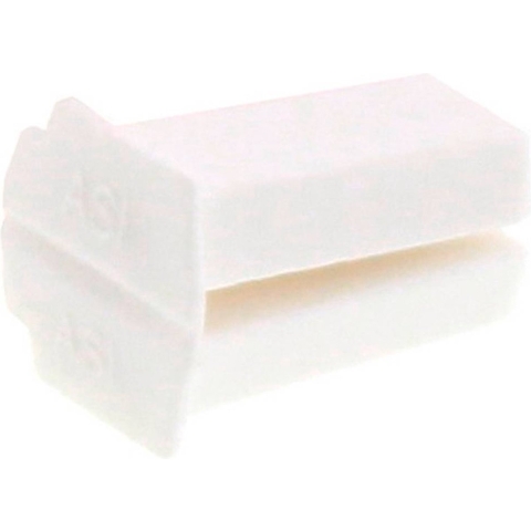 CONTA-CLIP KDS/KES-VS ASI/2 WH Afsluitdop Polyamide 6.6 Wit 25 stuk(s)