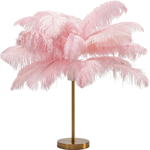Kare Tafellamp Feather Palm Pink 60cm