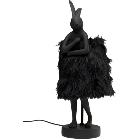 Kare Design Animal Fluff Tafellamp konjin 50cm zwart