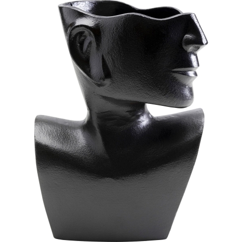 Kare Vaas Rostro Side Black 27cm