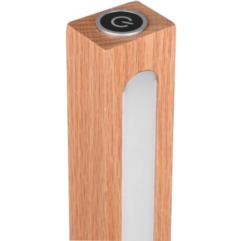 Trio Leuchten Bellari - Vloerlamp - LED - 20W - Natuur Hout - Zwart