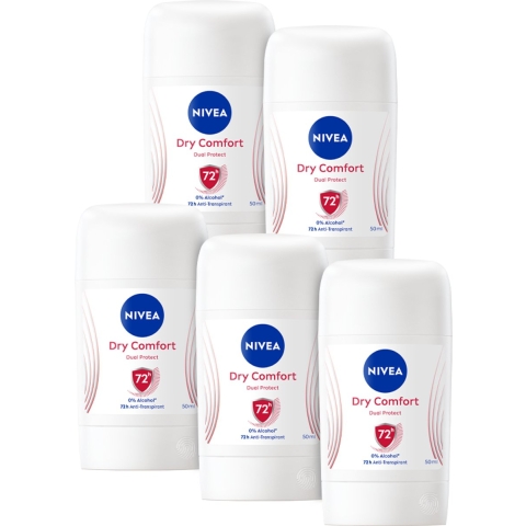 5x Nivea Deodorant Stick Dry Comfort 40 ml
