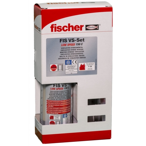 Fischer Injectiemortel FIS VS 150 C met 6 injectiehulzen - 45303 - 1 stuk(s) - 45303