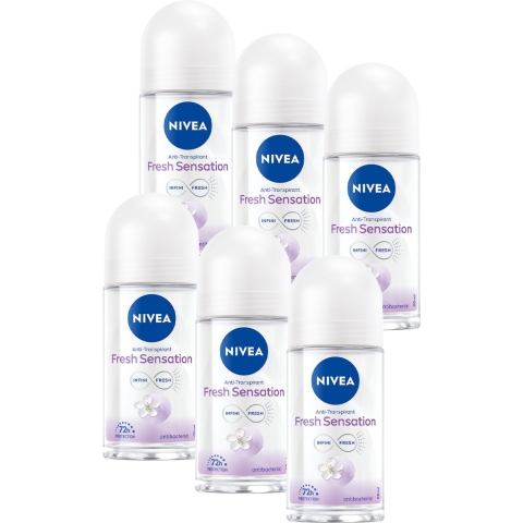 6x Nivea Deodorant Roller Fresh Sensation 50 ml