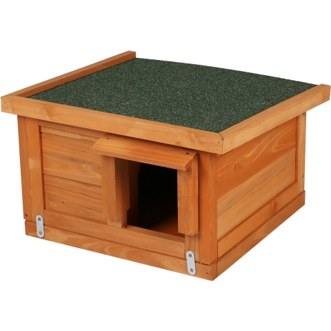 Houten egelhuis - schuil huisje - hout - L36 x B24 x H40 cm -