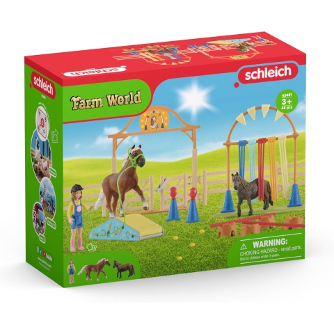 Schleich Farm World - Behendigheidstraining 42481 - Schleich - OneSize - Speelgoeddieren