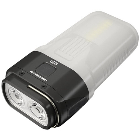 NiteCore NC-LR70 LR70 Campinglamp LED 3000 lm werkt op een accu 271 g Zwart