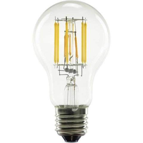 Segula 55248 LED-lamp Energielabel F (A - G) E27 Peer 6.5 W = 51 W Barnsteen (Ø x l) 60 mm x 110 mm 1 stuk(s)